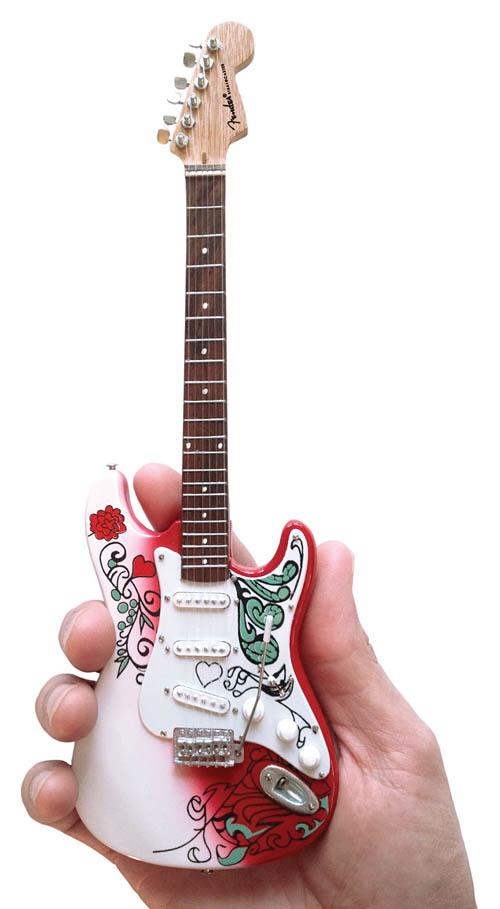 Jimi Hendrix Monterey Stratocaster Miniature Replica - Image 2