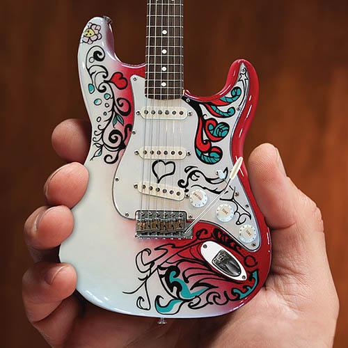 Jimi Hendrix Monterey Stratocaster Miniature Replica - Image 3