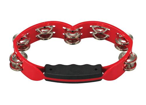 Tycoon Percussion Red Hand Held Plastic Tambourine - Image 2