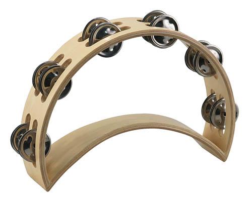 Tycoon Percussion Wooden Moon Tambourine - Image 2