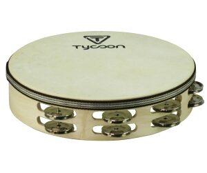 Double Row Headed Wooden Tambourine