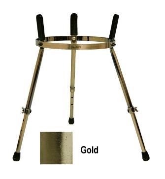 11“ Master Series Single Conga Stand - Gold Finish