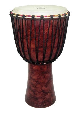 Red Marble Rope Tuned Djembe