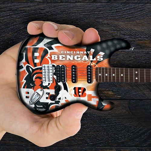 Cincinnati Bengals 10“ Collectible Mini Guitar - Image 2