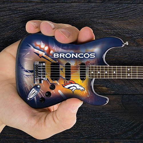 Denver Broncos 10“ Collectible Mini Guitar - Image 2