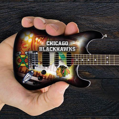 Chicago Blackhawks 10“ Collectible Mini Guitar - Image 2