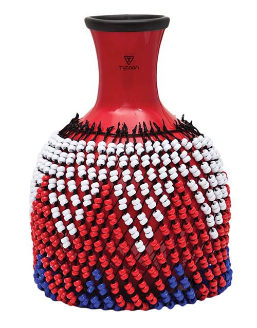 Tycoon Percussion Small Red Fiberglass Shekere - Image 2