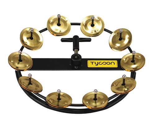 Tycoon Large Hi-hat Tambourine with 10 Pair of Jingles - Image 2