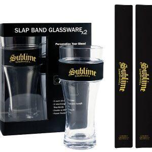 Sublime 2-pack Slap Band Pint Size Glassware