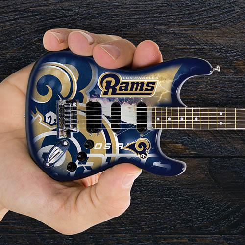 Los Angeles Rams 10“ Collectible Mini Guitar - Image 2