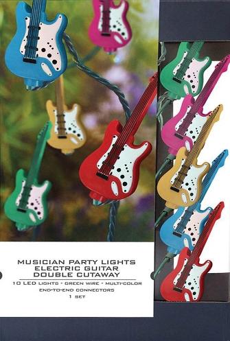 Musician Party Lights – Electric Guitar Double-cutaway Edition
