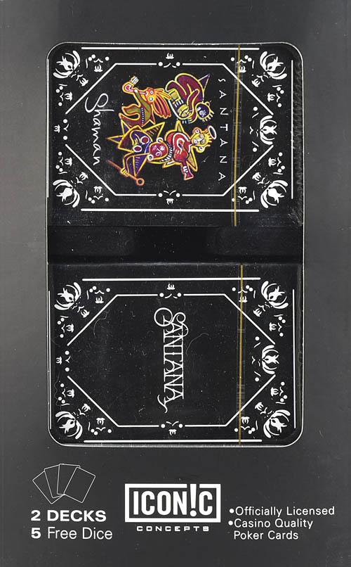 Santana Double Deck Playing Card Set With Dice - Image 4