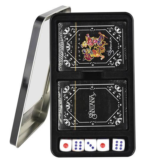 Santana Double Deck Playing Card Set With Dice - Image 3