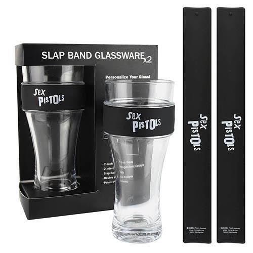 Sex Pistols 2-pack Slap Bands & Glassware - Image 2
