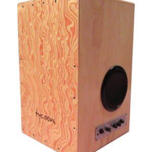 Tycoon 29 Series Gig Box Cajon – Siam Oak with Hand Painted Front Plate