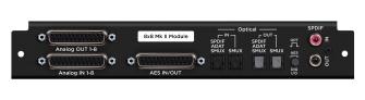 8 Analog I/o + 8 Aes/optical I/o Module