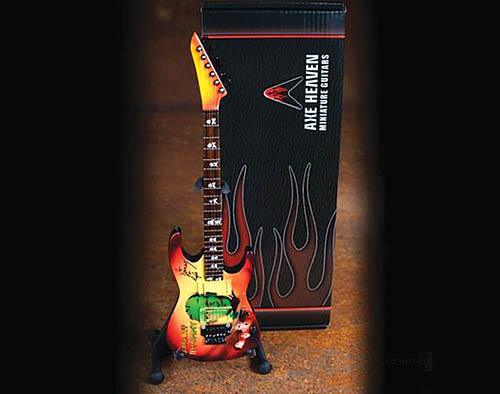 Kirk Hammett Signature Mummy Miniature Guitar Replica - Image 3