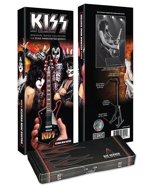 Officially Licensed Kiss Logo Paul Stanley Iceman International Mini Guitar - Image 4