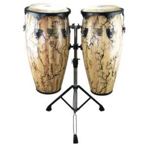 Supremo Select Series Congas (10" & 11") - Willow Finish with Double Stand