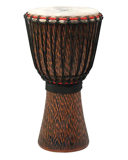 Tycoon Supremo Select Chiseled Orange Series 10″ Djembe - Image 2