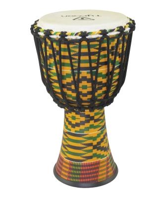 Tycoon 8" Fiberglass Shell Rope-tuned Djembe - Kente Finish