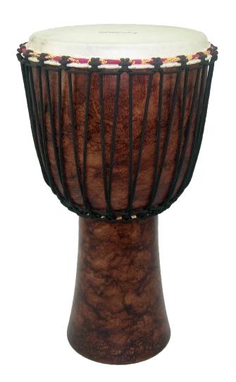 Tycoon 10" Rope-Tuned Djembe, Brown Marble