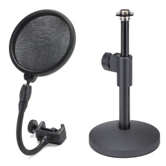 Samson MD2/PS05 Microphone Stand and Pop Filter Bundle