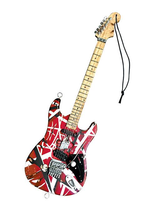 Eddie Van Halen – “frankenstein” (red/black) 6″ Holiday Ornament - Image 2