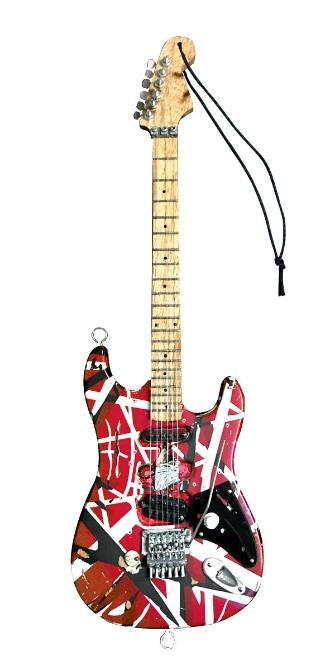 Eddie Van Halen – “frankenstein” (red/black) 6″ Holiday Ornament