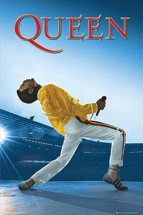 Queen: Freddie Live At Wembley Stadium – Wall Poster - Image 2