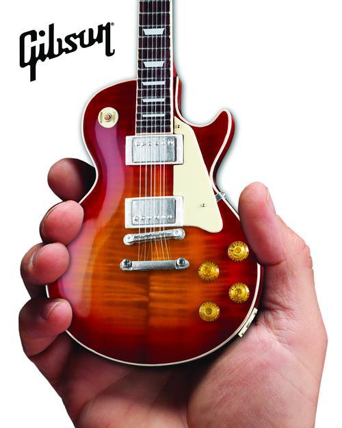 Gibson 1959 Les Paul Standard Cherry Sunburst Mini Guitar Replica - Image 11