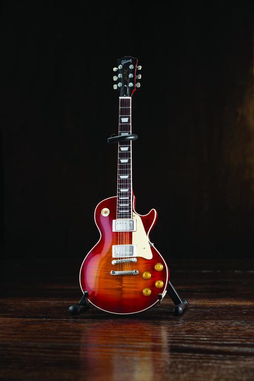 Gibson 1959 Les Paul Standard Cherry Sunburst Mini Guitar Replica - Image 4