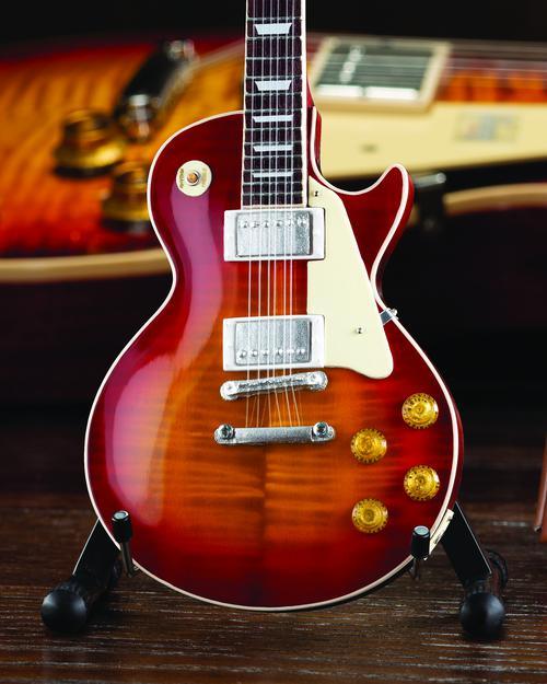 Gibson 1959 Les Paul Standard Cherry Sunburst Mini Guitar Replica - Image 5