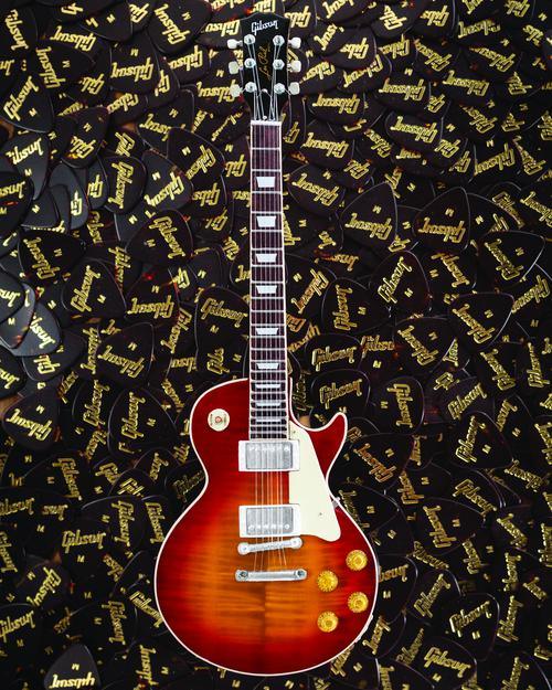 Gibson 1959 Les Paul Standard Cherry Sunburst Mini Guitar Replica - Image 9