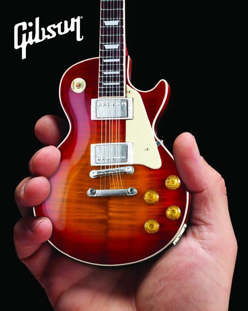Gibson 1959 Les Paul Standard Cherry Sunburst Mini Guitar Replica - Image 10