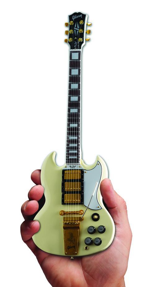 Gibson 1964 SG Custom White Mini Guitar Replica - Image 2