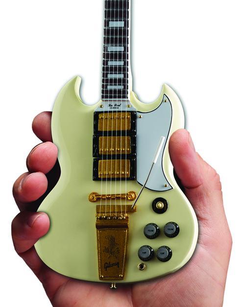 Gibson 1964 SG Custom White Mini Guitar Replica - Image 3