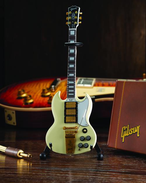 Gibson 1964 SG Custom White Mini Guitar Replica - Image 4
