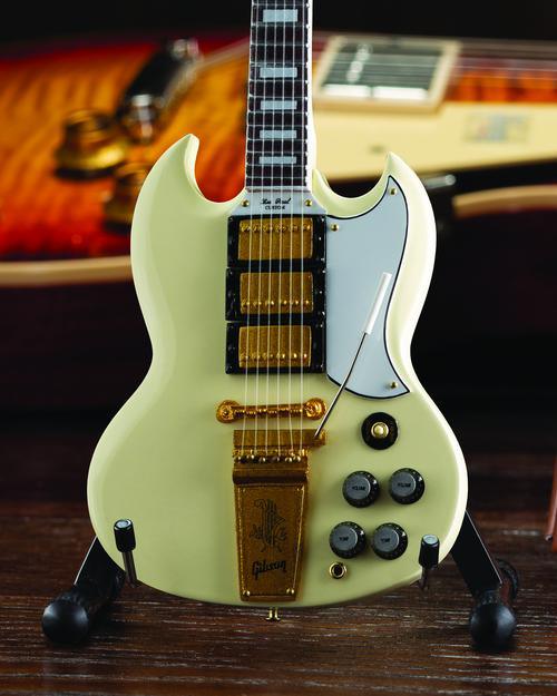 Gibson 1964 SG Custom White Mini Guitar Replica - Image 5