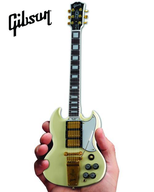 Gibson 1964 SG Custom White Mini Guitar Replica - Image 7