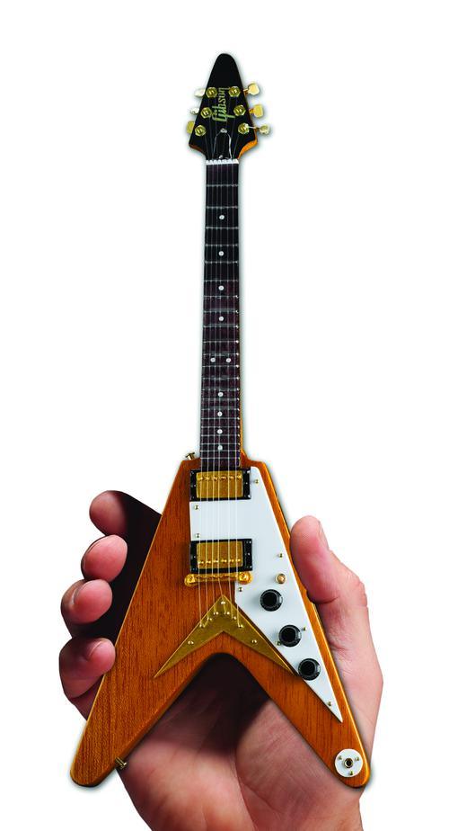 Gibson 1958 Korina Flying V Mini Guitar Replica - Image 2