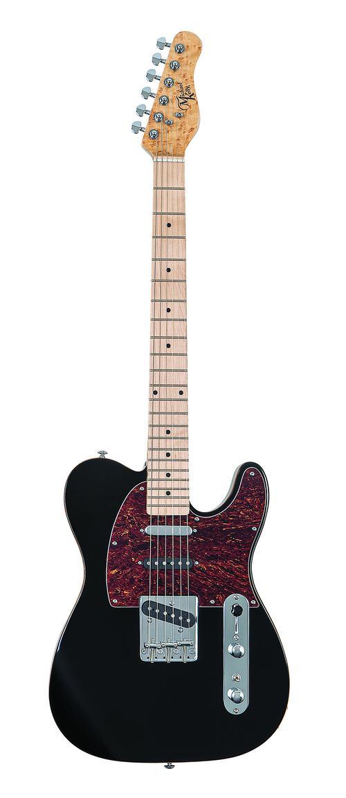 Triple 50 Gloss Black Electric Guitar - Image 2