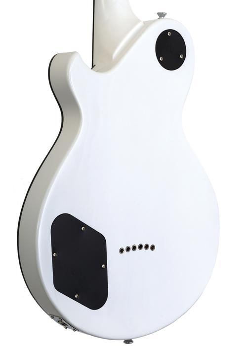 Patriot Decree Standard Gloss White Chambered Electric Guitar - Image 7