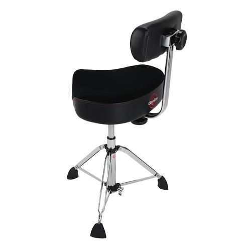 Gibraltar 9808HMB 9000 Series 16“ Hydraulic Cordura Saddle Drum Throne With Backrest - Image 2