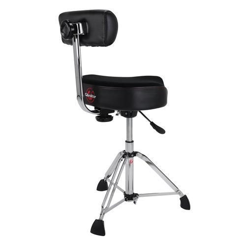 Gibraltar 9808HMB 9000 Series 16“ Hydraulic Cordura Saddle Drum Throne With Backrest - Image 3