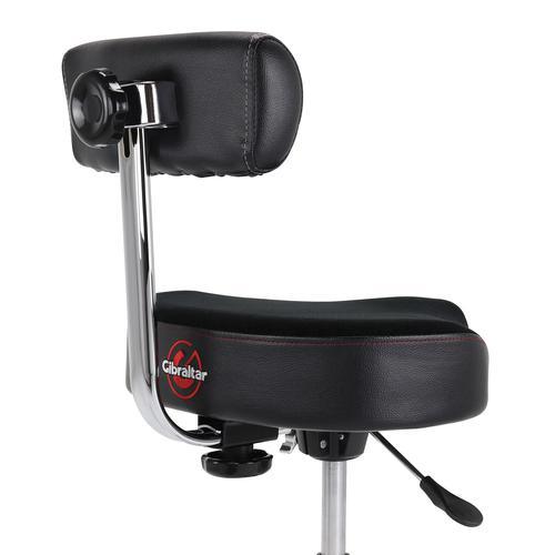 Gibraltar 9808HMB 9000 Series 16“ Hydraulic Cordura Saddle Drum Throne With Backrest - Image 6