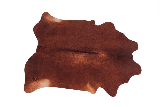 Vegan Cow Drum Rug