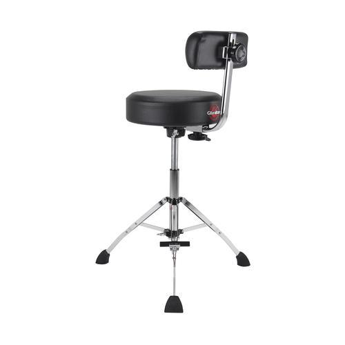 Gibraltar 9608HRTB Tall Hydraulic 15“ Round Stool With Backrest And Footrest - Image 4