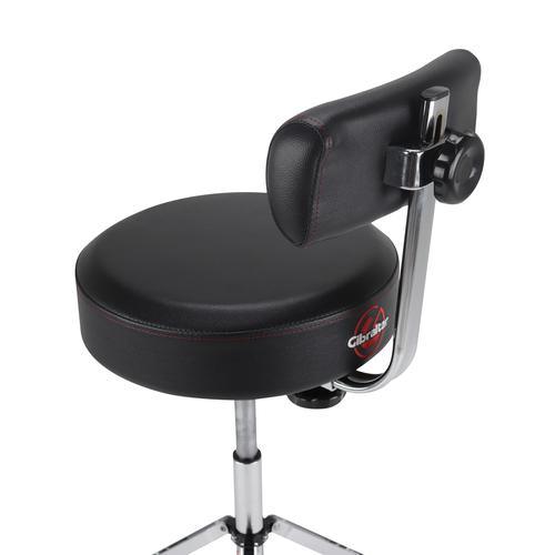 Gibraltar 9608HRTB Tall Hydraulic 15“ Round Stool With Backrest And Footrest - Image 6