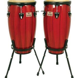 Artist Hand-Painted Series Red Conga and Tumba